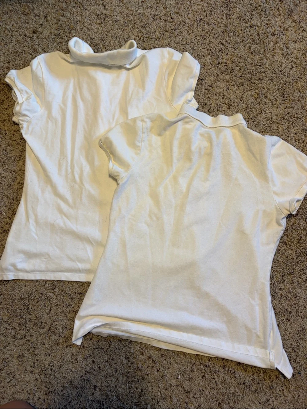 Old Navy White Girls Polo Shirt Duo - Short Sleeve